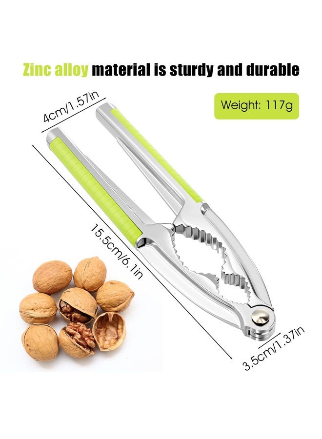 Nutcracker, Nut Crackers Heavy Duty Walnut Nut Opener with Non Slip Handle, Multifunctional Nut Cracker for Pecan Walnut Almonds, Hazelnuts, Pistachios - Image 2